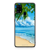 Thumbnail for Samsung M31 Beautiful Beach θήκη από τη Smartfits με σχέδιο στο πίσω μέρος και μαύρο περίβλημα | Smartphone case with colorful back and black bezels by Smartfits