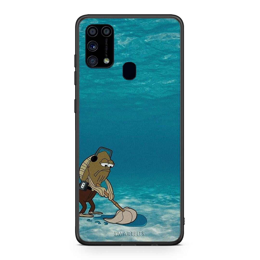 Samsung M31 Clean The Ocean Θήκη από τη Smartfits με σχέδιο στο πίσω μέρος και μαύρο περίβλημα | Smartphone case with colorful back and black bezels by Smartfits