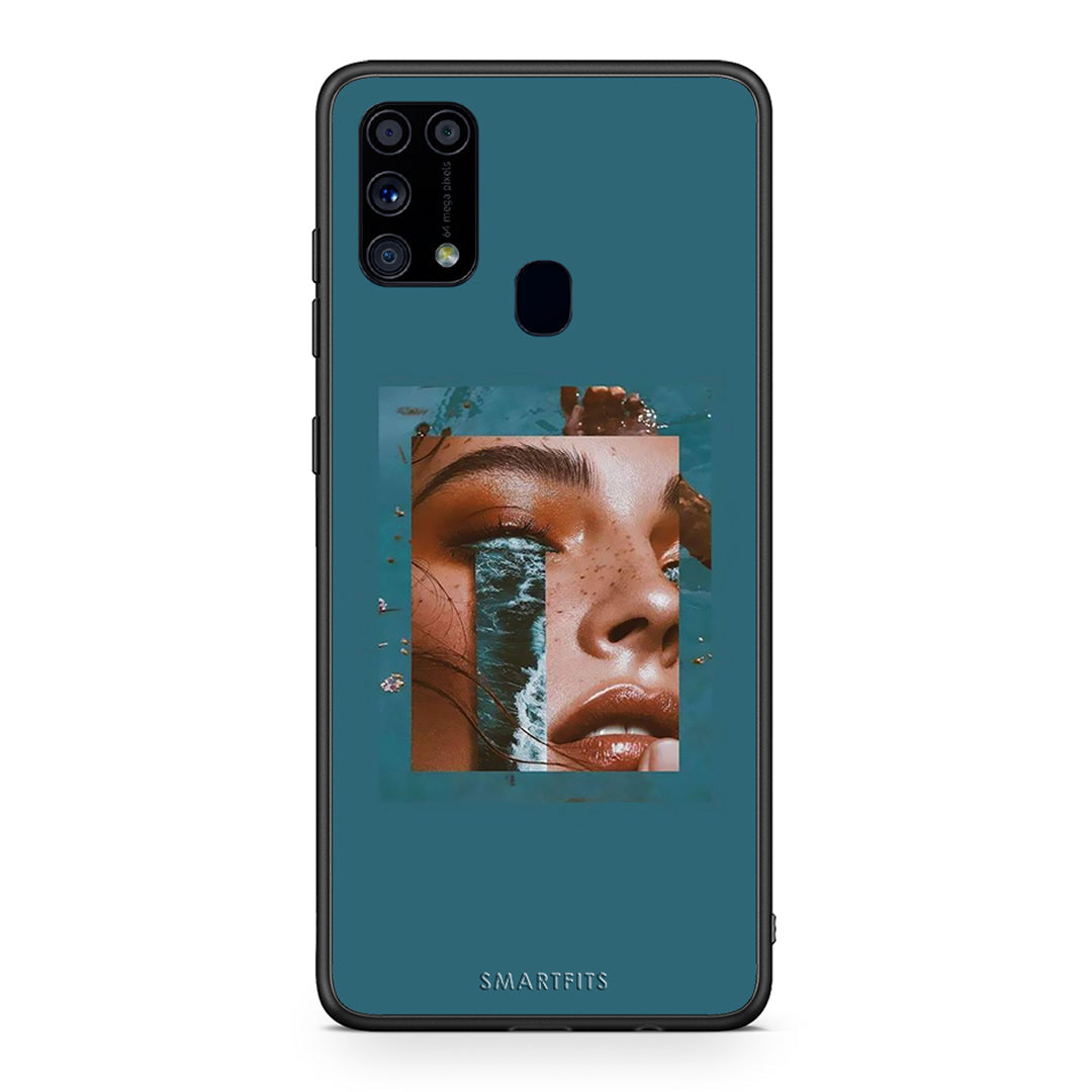 Samsung M31 Cry An Ocean θήκη από τη Smartfits με σχέδιο στο πίσω μέρος και μαύρο περίβλημα | Smartphone case with colorful back and black bezels by Smartfits