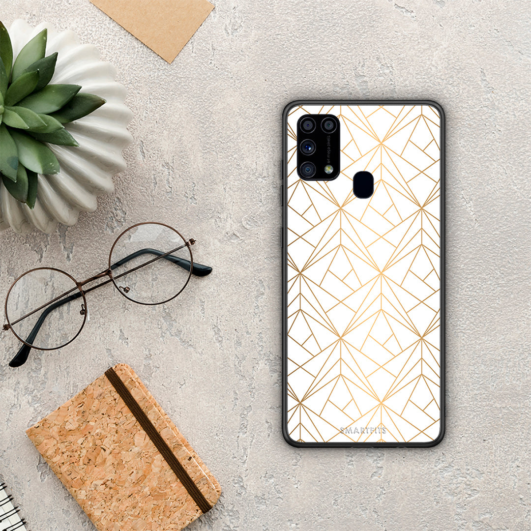 Geometric Luxury White - Samsung Galaxy M31 case