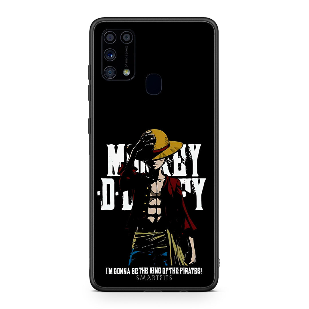 Samsung M31 Pirate King θήκη από τη Smartfits με σχέδιο στο πίσω μέρος και μαύρο περίβλημα | Smartphone case with colorful back and black bezels by Smartfits