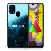 Thumbnail for Θήκη Samsung M31 Breath Quote από τη Smartfits με σχέδιο στο πίσω μέρος και μαύρο περίβλημα | Samsung M31 Breath Quote case with colorful back and black bezels