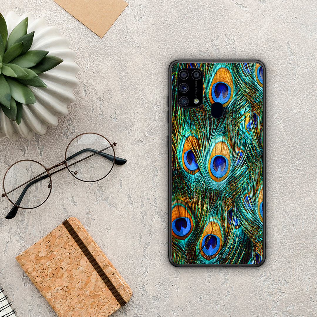 Real Peacock Feathers - Samsung Galaxy M31 case