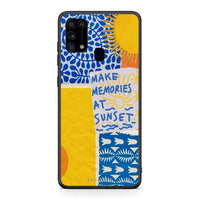 Thumbnail for Samsung M31 Sunset Memories Θήκη από τη Smartfits με σχέδιο στο πίσω μέρος και μαύρο περίβλημα | Smartphone case with colorful back and black bezels by Smartfits