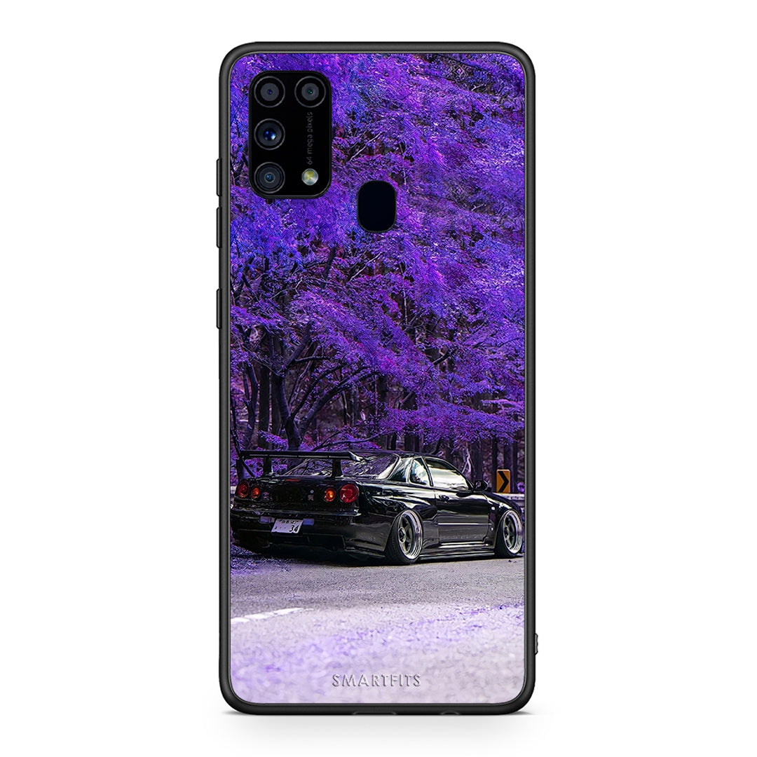 Samsung M31 Super Car Θήκη Αγίου Βαλεντίνου από τη Smartfits με σχέδιο στο πίσω μέρος και μαύρο περίβλημα | Smartphone case with colorful back and black bezels by Smartfits