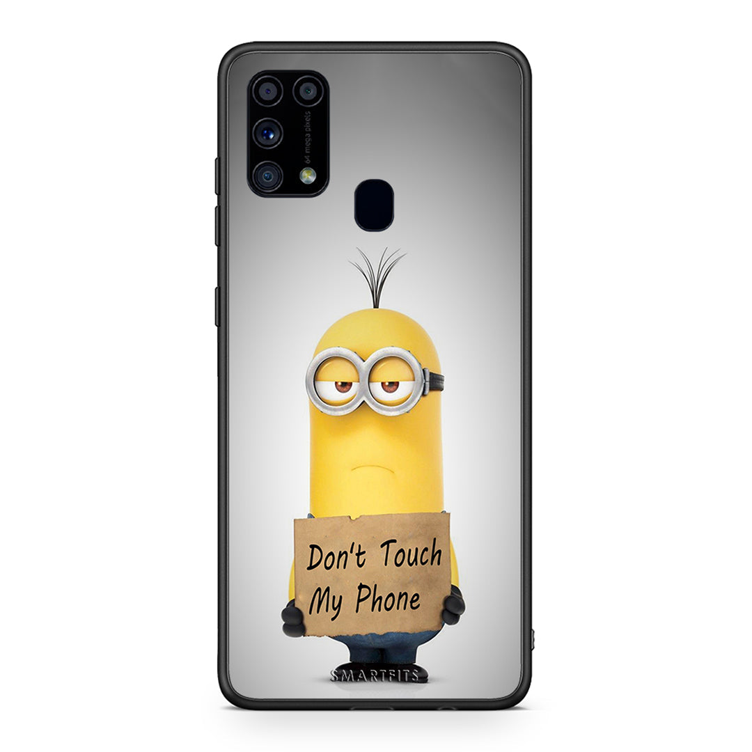 4 - Samsung M31 Minion Text case, cover, bumper