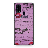 Thumbnail for Samsung M31 Thank You Next Θήκη Αγίου Βαλεντίνου από τη Smartfits με σχέδιο στο πίσω μέρος και μαύρο περίβλημα | Smartphone case with colorful back and black bezels by Smartfits