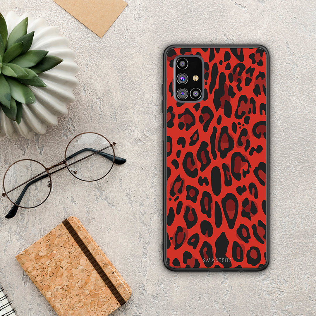 Animal Red Leopard - Samsung Galaxy M31s case