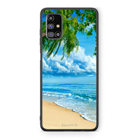 Thumbnail for Samsung M31s Beautiful Beach θήκη από τη Smartfits με σχέδιο στο πίσω μέρος και μαύρο περίβλημα | Smartphone case with colorful back and black bezels by Smartfits