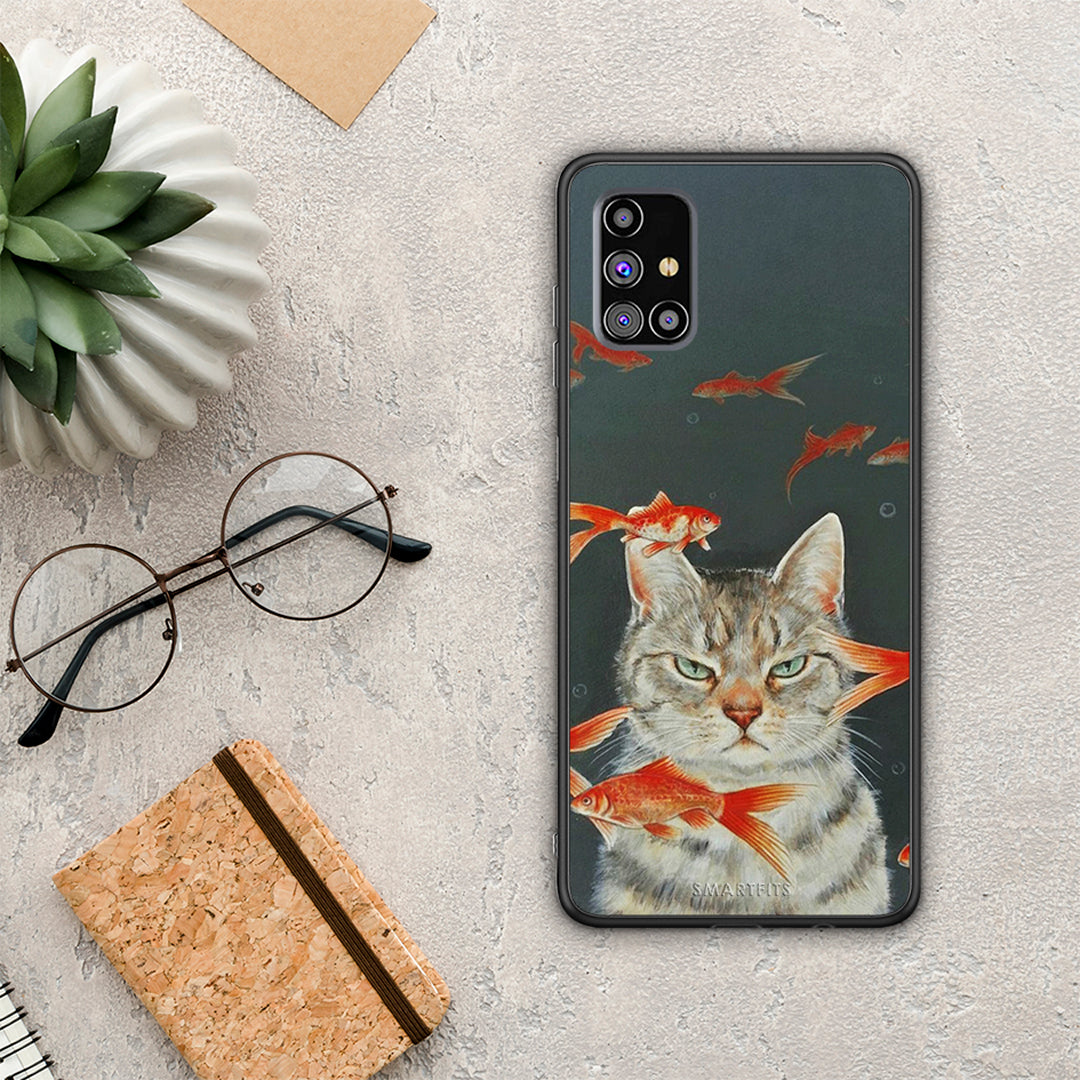 Cat Goldfish - Samsung Galaxy M31S case