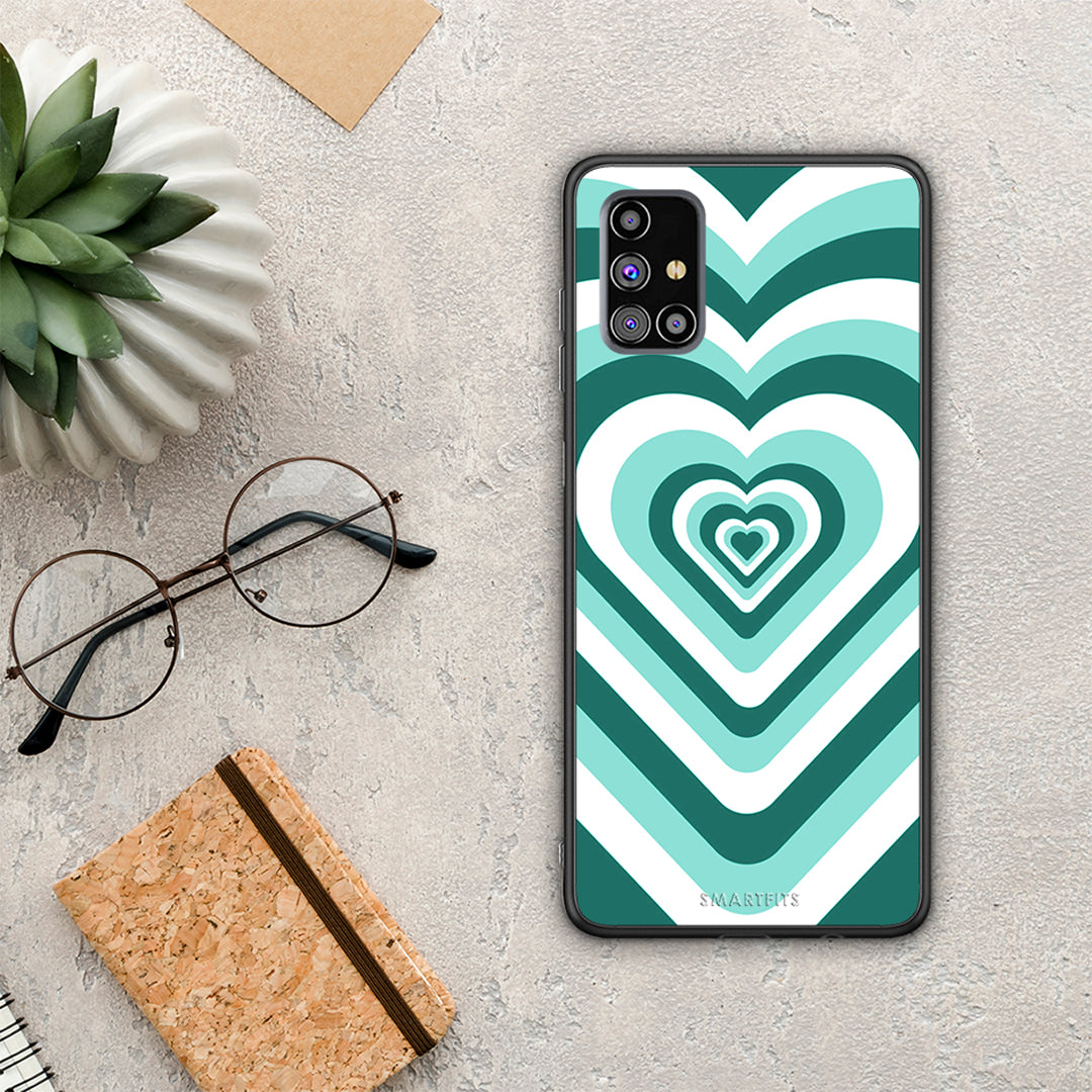 Green Hearts - Samsung Galaxy M31s case