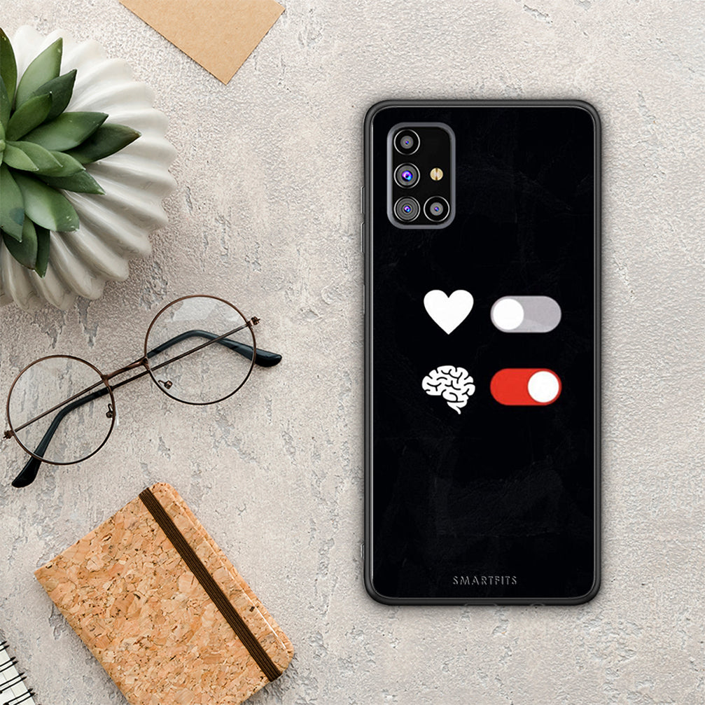 Heart Vs Brain - Samsung Galaxy M31s case