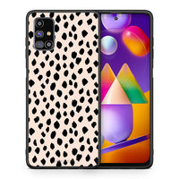 Thumbnail for Θήκη Samsung M31s New Polka Dots από τη Smartfits με σχέδιο στο πίσω μέρος και μαύρο περίβλημα | Samsung M31s New Polka Dots case with colorful back and black bezels