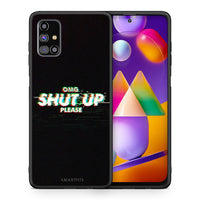 Thumbnail for Θήκη Samsung M31s OMG ShutUp από τη Smartfits με σχέδιο στο πίσω μέρος και μαύρο περίβλημα | Samsung M31s OMG ShutUp case with colorful back and black bezels