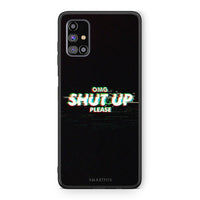 Thumbnail for Samsung M31s OMG ShutUp θήκη από τη Smartfits με σχέδιο στο πίσω μέρος και μαύρο περίβλημα | Smartphone case with colorful back and black bezels by Smartfits