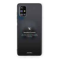 Thumbnail for Samsung M31s Sensitive Content θήκη από τη Smartfits με σχέδιο στο πίσω μέρος και μαύρο περίβλημα | Smartphone case with colorful back and black bezels by Smartfits