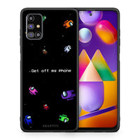 Thumbnail for Θήκη Samsung M31s AFK Text από τη Smartfits με σχέδιο στο πίσω μέρος και μαύρο περίβλημα | Samsung M31s AFK Text case with colorful back and black bezels