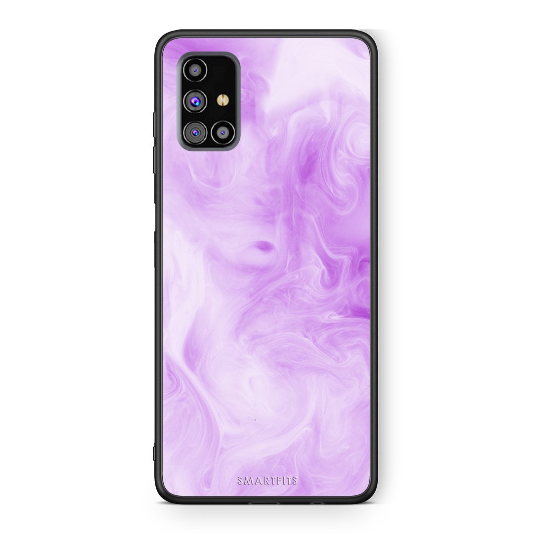 99 - Samsung M31s  Watercolor Lavender case, cover, bumper