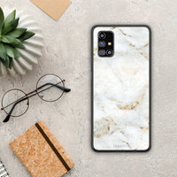 Thumbnail for White Gold Marble - Samsung Galaxy M31s case
