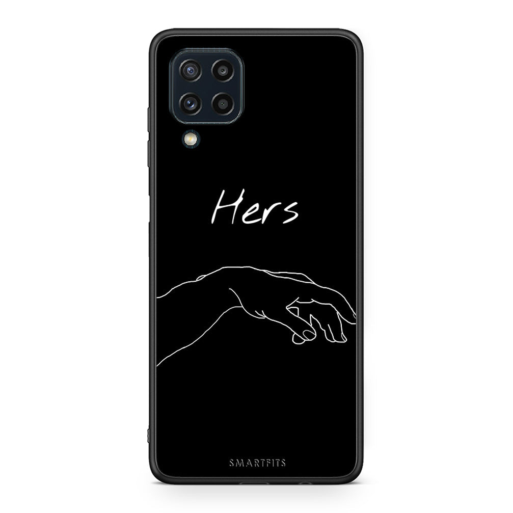 Samsung M32 4G Aeshetic Love 1 Θήκη Αγίου Βαλεντίνου από τη Smartfits με σχέδιο στο πίσω μέρος και μαύρο περίβλημα | Smartphone case with colorful back and black bezels by Smartfits