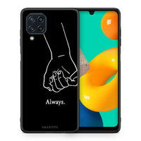 Thumbnail for Θήκη Αγίου Βαλεντίνου Samsung M32 4G Always & Forever 1 από τη Smartfits με σχέδιο στο πίσω μέρος και μαύρο περίβλημα | Samsung M32 4G Always & Forever 1 case with colorful back and black bezels
