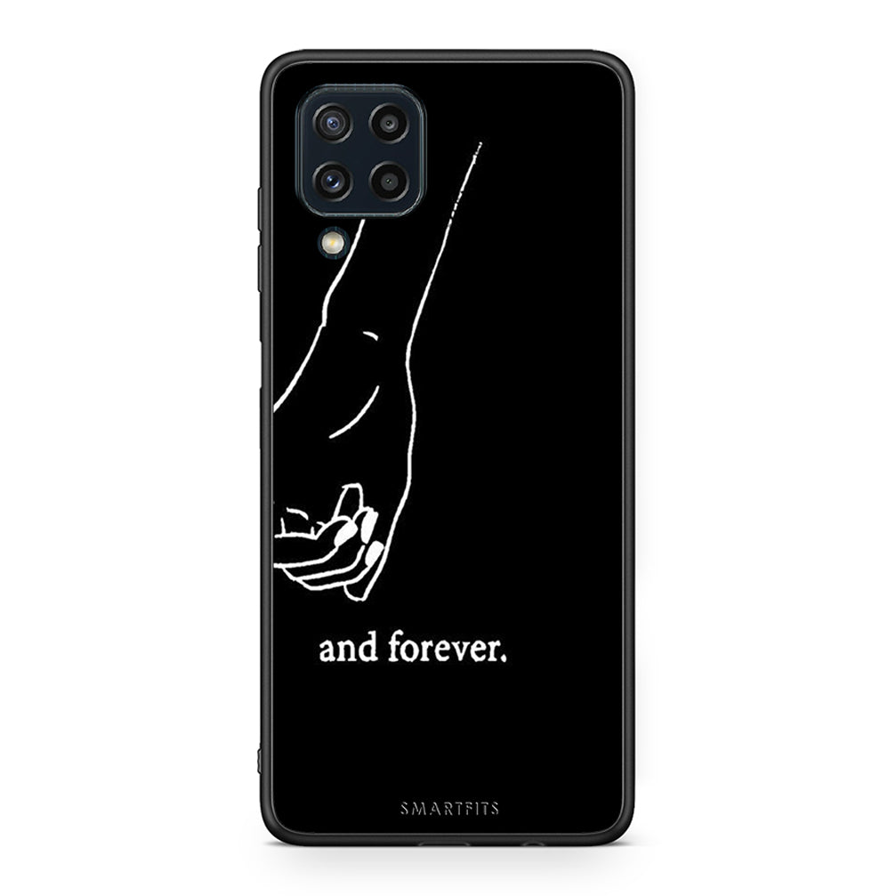 Samsung M32 4G Always & Forever 2 Θήκη Αγίου Βαλεντίνου από τη Smartfits με σχέδιο στο πίσω μέρος και μαύρο περίβλημα | Smartphone case with colorful back and black bezels by Smartfits