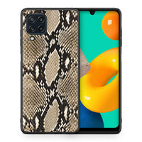 Thumbnail for Θήκη Samsung M32 4G Fashion Snake Animal από τη Smartfits με σχέδιο στο πίσω μέρος και μαύρο περίβλημα | Samsung M32 4G Fashion Snake Animal case with colorful back and black bezels