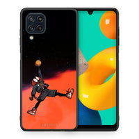 Thumbnail for Θήκη Samsung M32 4G Basketball Hero από τη Smartfits με σχέδιο στο πίσω μέρος και μαύρο περίβλημα | Samsung M32 4G Basketball Hero case with colorful back and black bezels