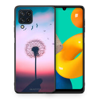 Thumbnail for Θήκη Samsung M32 4G Wish Boho από τη Smartfits με σχέδιο στο πίσω μέρος και μαύρο περίβλημα | Samsung M32 4G Wish Boho case with colorful back and black bezels