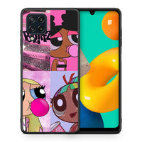 Thumbnail for Θήκη Αγίου Βαλεντίνου Samsung M32 4G Bubble Girls από τη Smartfits με σχέδιο στο πίσω μέρος και μαύρο περίβλημα | Samsung M32 4G Bubble Girls case with colorful back and black bezels