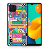 Thumbnail for Θήκη Samsung M32 4G Bubbles Soap από τη Smartfits με σχέδιο στο πίσω μέρος και μαύρο περίβλημα | Samsung M32 4G Bubbles Soap case with colorful back and black bezels