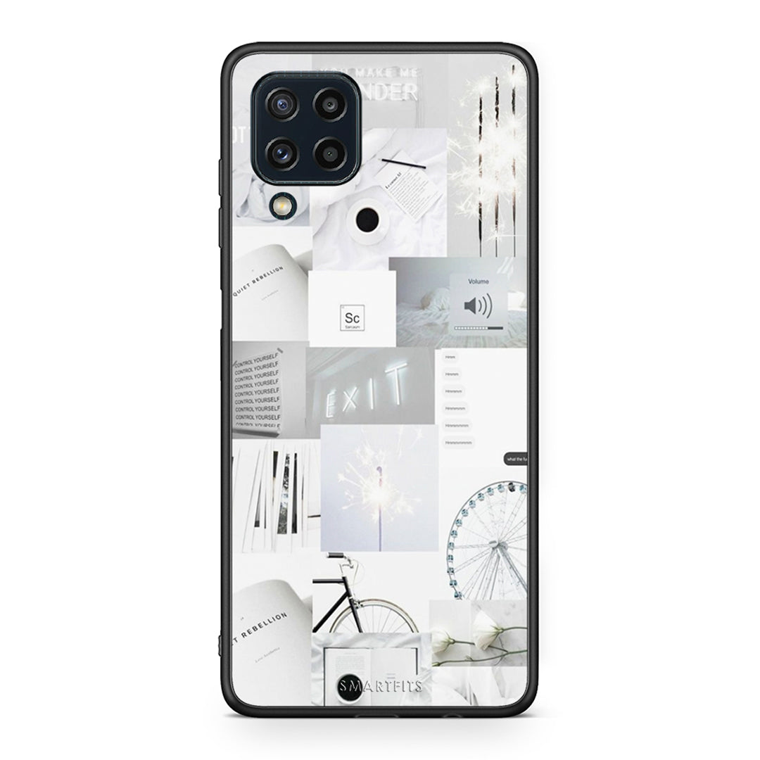 Samsung M32 4G Collage Make Me Wonder Θήκη Αγίου Βαλεντίνου από τη Smartfits με σχέδιο στο πίσω μέρος και μαύρο περίβλημα | Smartphone case with colorful back and black bezels by Smartfits