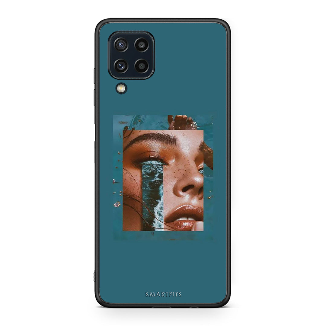 Samsung M32 4G Cry An Ocean θήκη από τη Smartfits με σχέδιο στο πίσω μέρος και μαύρο περίβλημα | Smartphone case with colorful back and black bezels by Smartfits