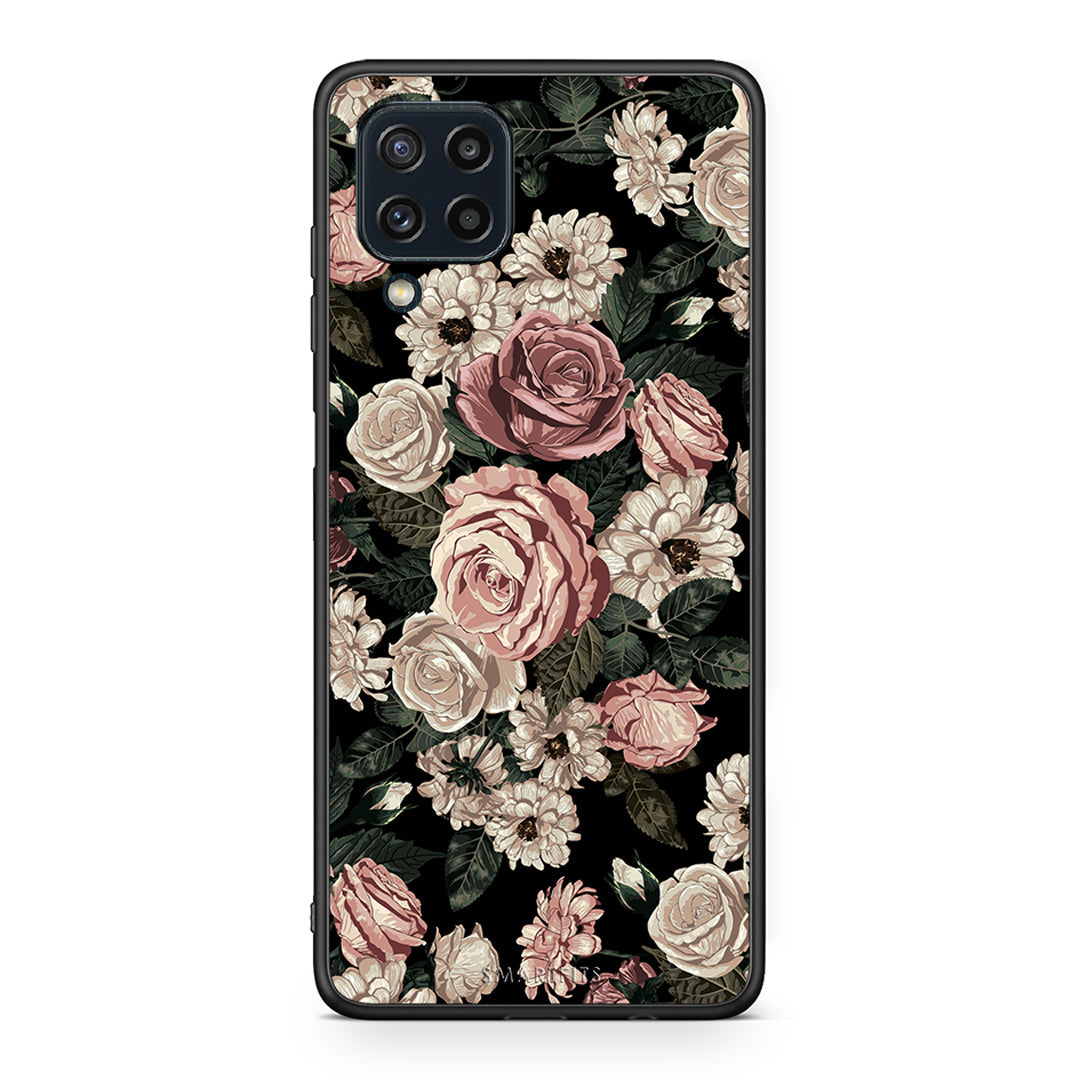 4 - Samsung M32 4G Wild Roses Flower case, cover, bumper