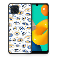 Thumbnail for Θήκη Samsung M32 4G Ftou Ftou από τη Smartfits με σχέδιο στο πίσω μέρος και μαύρο περίβλημα | Samsung M32 4G Ftou Ftou case with colorful back and black bezels