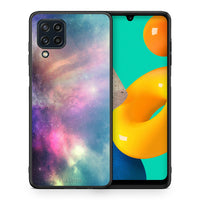 Thumbnail for Θήκη Samsung M32 4G Rainbow Galaxy από τη Smartfits με σχέδιο στο πίσω μέρος και μαύρο περίβλημα | Samsung M32 4G Rainbow Galaxy case with colorful back and black bezels