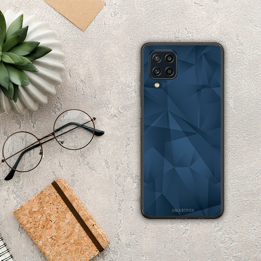 Geometric Blue Abstract - Samsung Galaxy M32 4G case 