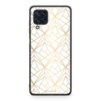 Thumbnail for 111 - Samsung M32 4G Luxury White Geometric case, cover, bumper