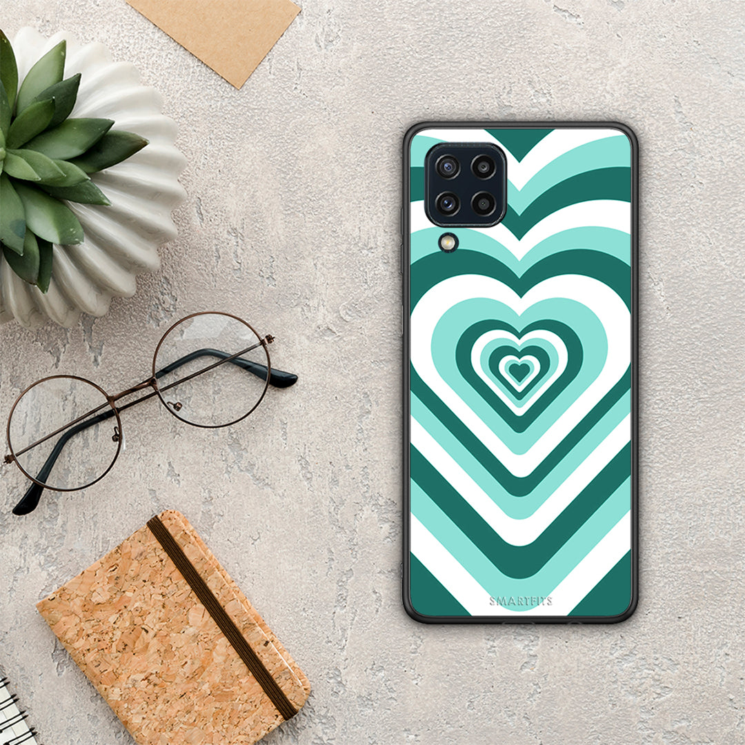 Green Hearts - Samsung Galaxy M32 4G case