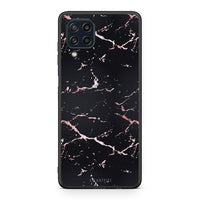 Thumbnail for 4 - Samsung M32 4G Black Rosegold Marble case, cover, bumper