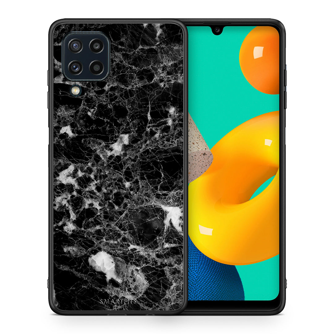 Θήκη Samsung M32 4G Male Marble από τη Smartfits με σχέδιο στο πίσω μέρος και μαύρο περίβλημα | Samsung M32 4G Male Marble case with colorful back and black bezels
