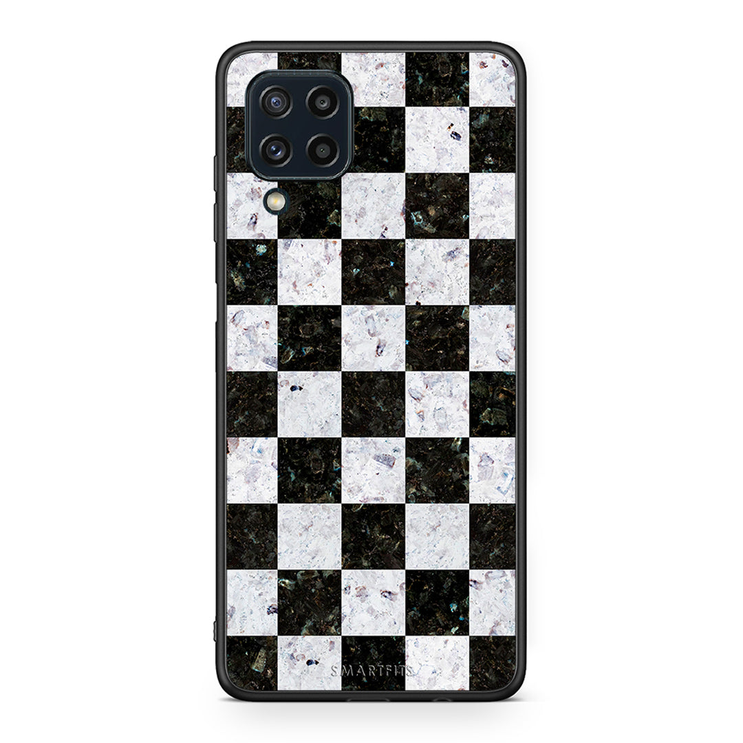 4 - Samsung M32 4G Square Geometric Marble case, cover, bumper