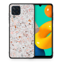 Thumbnail for Θήκη Samsung M32 4G Marble Terrazzo από τη Smartfits με σχέδιο στο πίσω μέρος και μαύρο περίβλημα | Samsung M32 4G Marble Terrazzo case with colorful back and black bezels