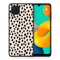 Thumbnail for Θήκη Samsung M32 4G New Polka Dots από τη Smartfits με σχέδιο στο πίσω μέρος και μαύρο περίβλημα | Samsung M32 4G New Polka Dots case with colorful back and black bezels