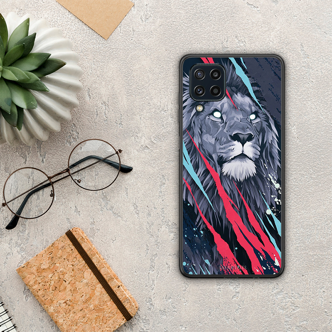 PopArt Lion Designer - Samsung Galaxy M32 4G Case