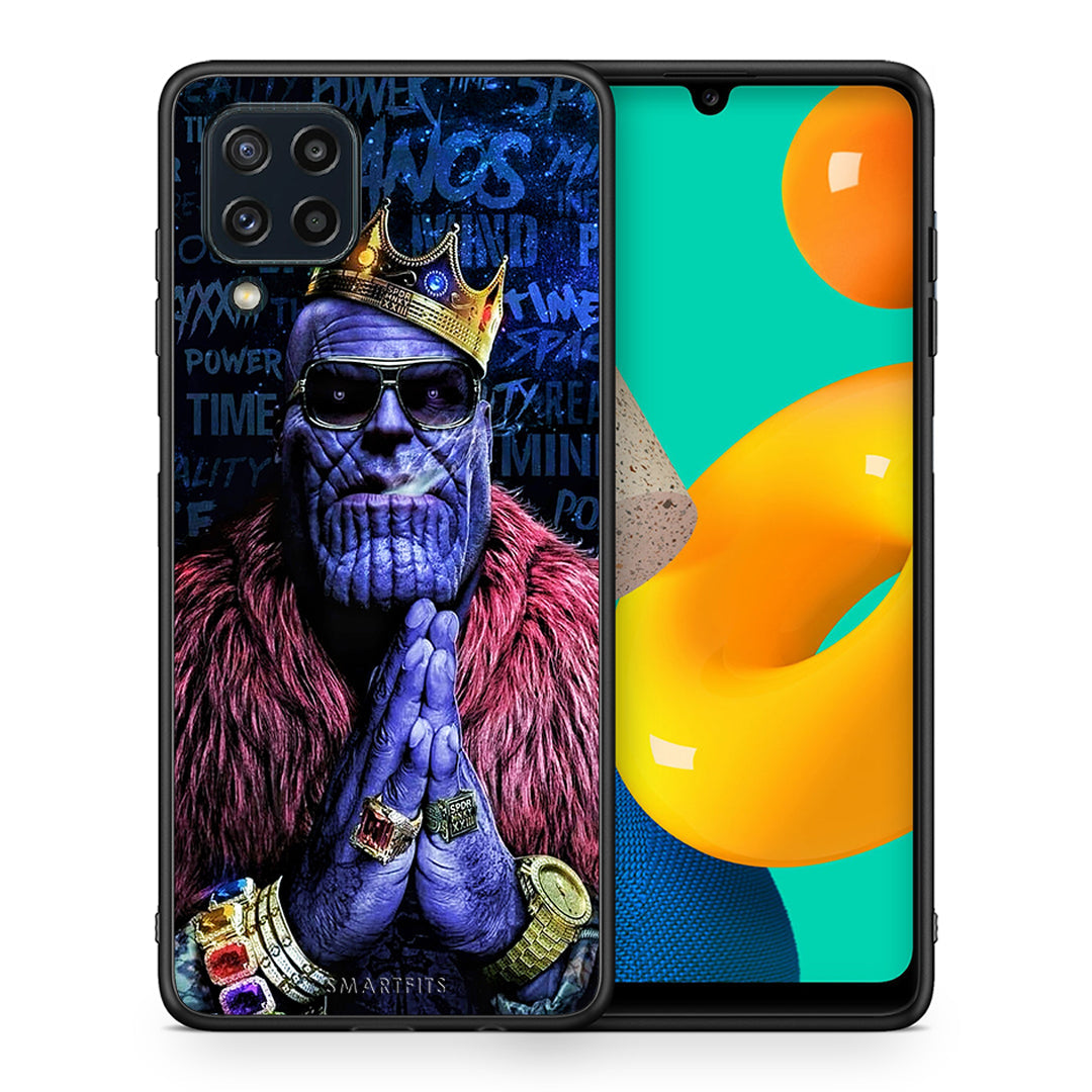 Θήκη Samsung M32 4G Thanos PopArt από τη Smartfits με σχέδιο στο πίσω μέρος και μαύρο περίβλημα | Samsung M32 4G Thanos PopArt case with colorful back and black bezels