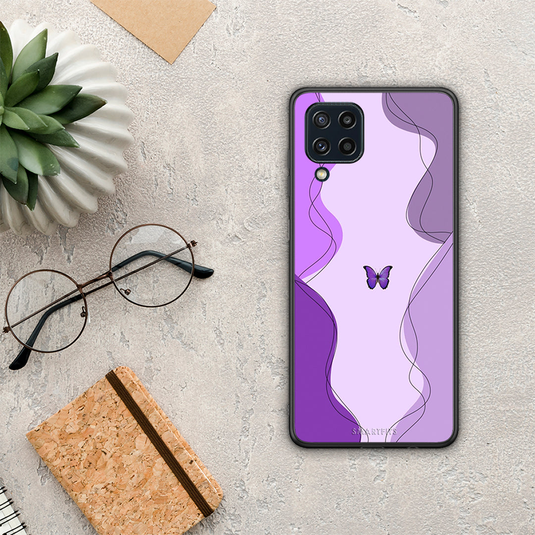 Purple Mariposa - Samsung Galaxy M32 4G case