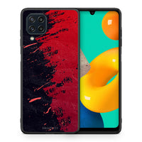 Thumbnail for Θήκη Αγίου Βαλεντίνου Samsung M32 4G Red Paint από τη Smartfits με σχέδιο στο πίσω μέρος και μαύρο περίβλημα | Samsung M32 4G Red Paint case with colorful back and black bezels