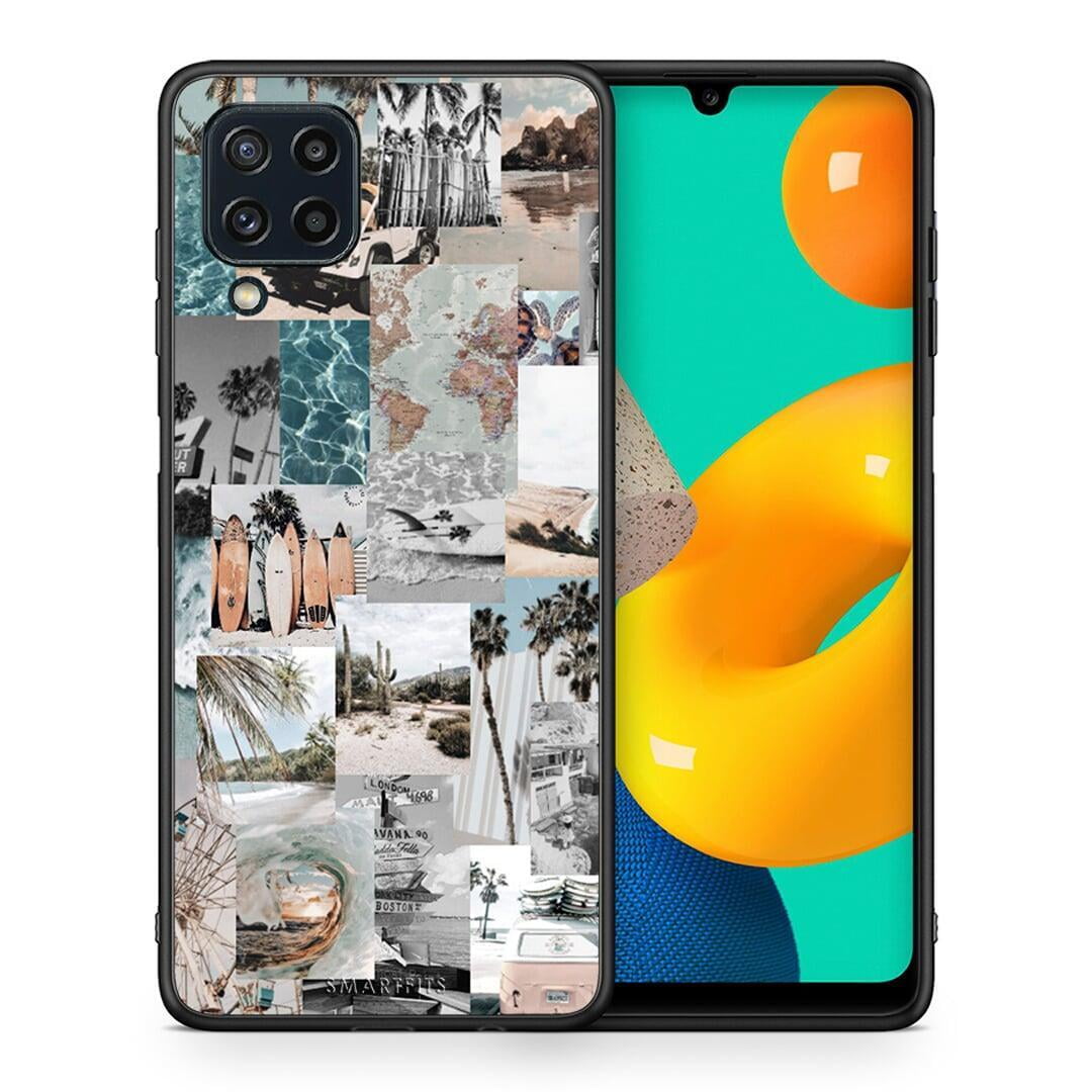Θήκη Samsung M32 4G Retro Beach Life από τη Smartfits με σχέδιο στο πίσω μέρος και μαύρο περίβλημα | Samsung M32 4G Retro Beach Life case with colorful back and black bezels