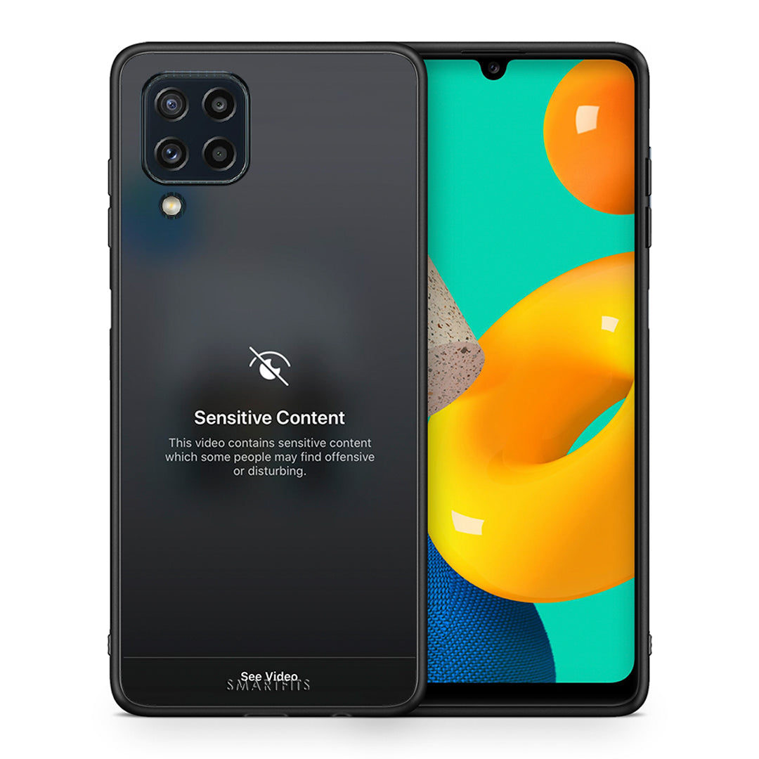 Θήκη Samsung M32 4G Sensitive Content από τη Smartfits με σχέδιο στο πίσω μέρος και μαύρο περίβλημα | Samsung M32 4G Sensitive Content case with colorful back and black bezels